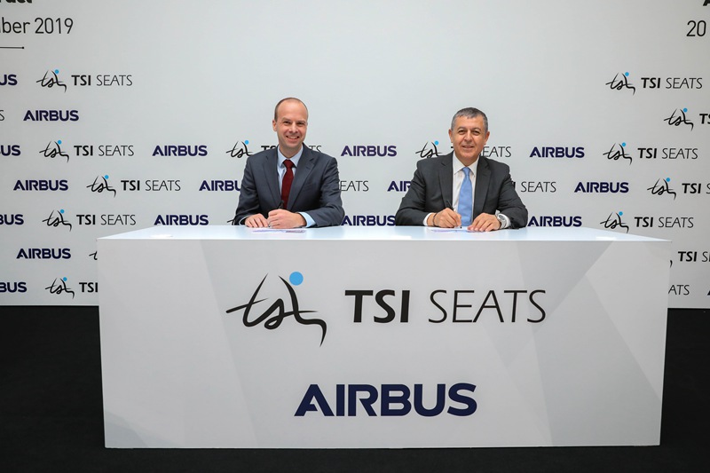 TSI航空座椅公司被空客正式列入航空公司客户飞机座椅选购目录